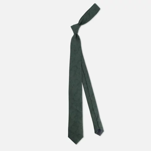 Refinado Floral Hunter Green Tie