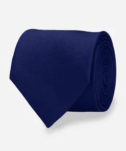 Grosgrain Solid Navy Tie