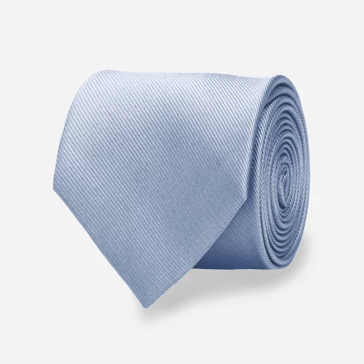 Grosgrain Solid Dusty Blue Tie