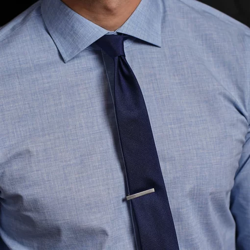 Grosgrain Solid Navy Tie